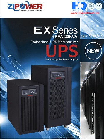 UPS ZLPOWER Double Convertion True-Online  6000VA, Option External Battery ( P/No: EX6KL)