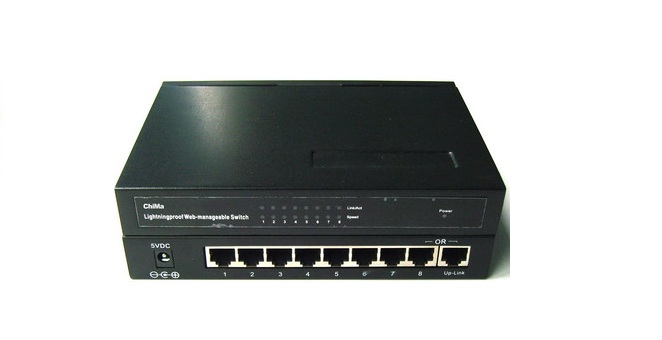 8-port 10/100Mbps Web-Smart switch (P/No: STES2908)