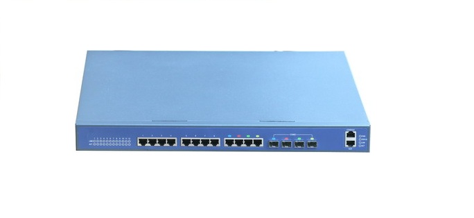 12 Port 10/100/1000 Base-T + 4 Port Gigabit SFP Layer 3 Pure Gigabit Switch(P/No: STCS4012TF )